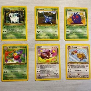 Pokemon Cards 1st Edition-6 cards